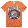 Oklahoma City Thunder Homage Unisex Crest Tri-Blend T-Shirt - Orange - Front View