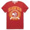 Atlanta Hawks Homage Unisex Crest Tri-Blend T-Shirt - Red - Front View