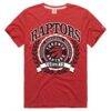 Toronto Raptors Homage Unisex Crest Tri-Blend T-Shirt - Red - Front View