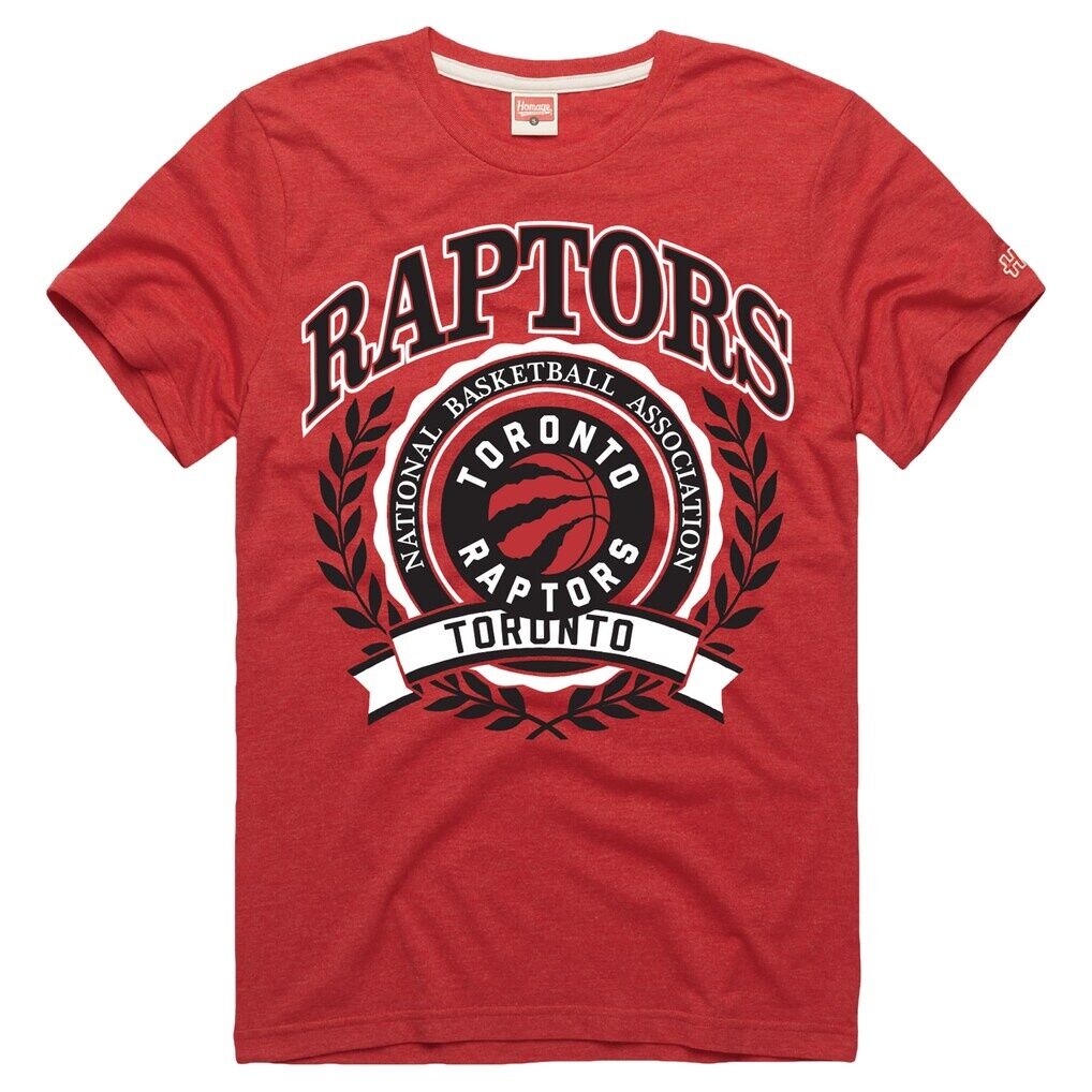 Toronto Raptors Homage Unisex Crest Tri-Blend T-Shirt