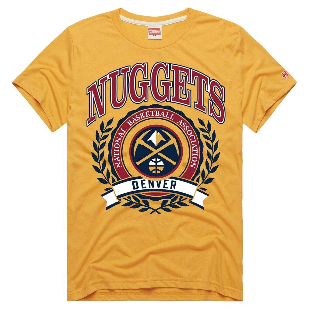 Denver Nuggets Homage Unisex Crest Tri-Blend T-Shirt