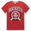 Houston Rockets Homage Unisex Crest Tri-Blend T-Shirt - Red - Front View