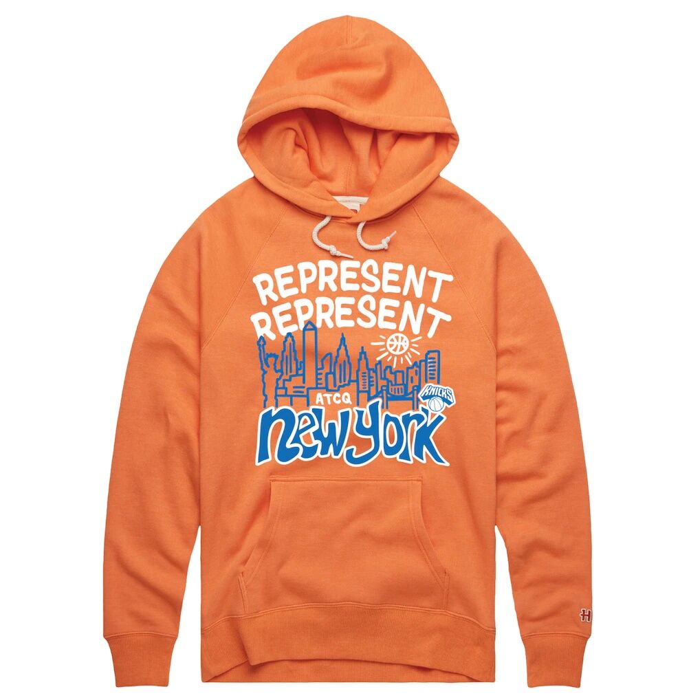 New York Knicks Homage x A Tribe Called Quest Unisex Represent Tri-Blend Hoodie
