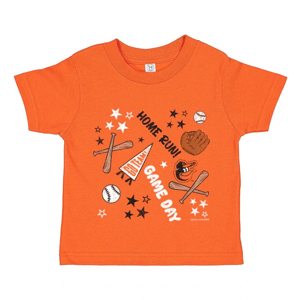 Baltimore Orioles Soft as a Grape Toddler Home Run T-Shirt