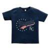 Kansas City Royals Soft as a Grape Toddler Americana T-Shirt - Navy - Front View