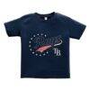 Tampa Bay Rays Soft as a Grape Toddler Americana T-Shirt - Navy - Front View