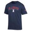 Illinois Fighting Illini Champion Americana 250th Arch T-Shirt - Navy - Side View