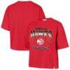 Atlanta Hawks '47 Women's Vibe Check Reed City T-Shirt - Red - Front View