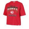 Atlanta Hawks '47 Women's Vibe Check Reed City T-Shirt - Red - Side View