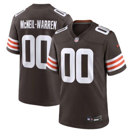 Emmanuel McNeil-Warren Cleveland Browns Nike Game Jersey - Brown - Front View