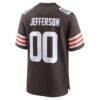 Justin Jefferson Cleveland Browns Nike Game Jersey - Brown - Detail View