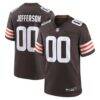 Justin Jefferson Cleveland Browns Nike Game Jersey - Brown - Front View