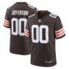 Justin Jefferson Cleveland Browns Nike Game Jersey - Brown - Front View