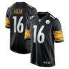 Drew Allar Pittsburgh Steelers Nike Game Jersey - Black - Front View