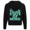 New York Liberty Sportiqe Women's State of Mind Ella Pullover Hoodie - Black - Detail View