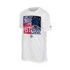 Detroit Pistons New Era Block Logo T-Shirt - White - Detail View