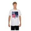 Detroit Pistons New Era Block Logo T-Shirt - White - Front View