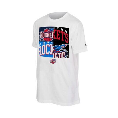 Houston Rockets New Era Block Logo T-Shirt - White - Front View