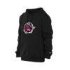 Toronto Raptors New Era Front Back Logo Hoodie - Black - Detail View