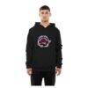 Toronto Raptors New Era Front Back Logo Hoodie - Black - Front View