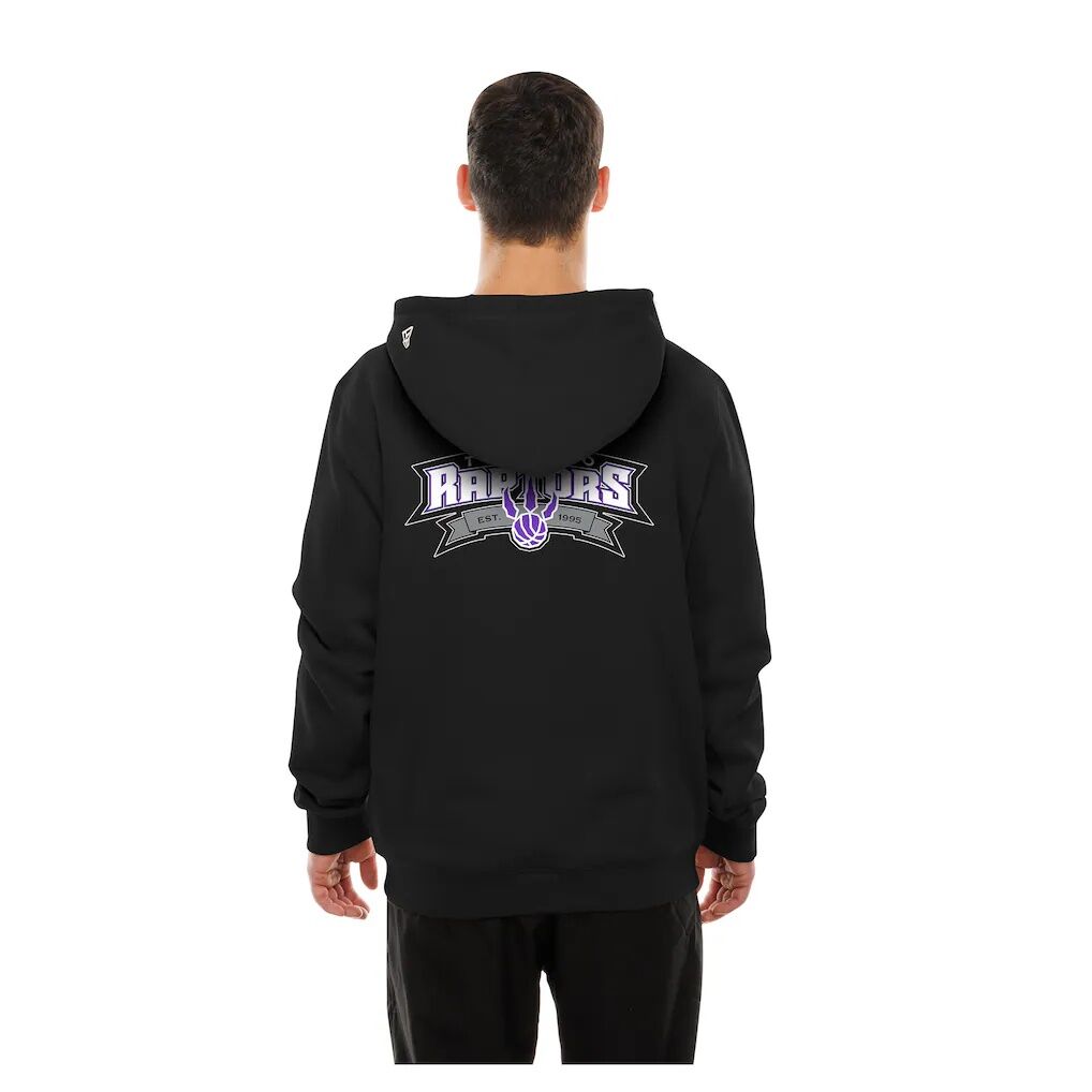 Toronto Raptors New Era Front Back Logo Hoodie
