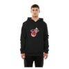 Miami Heat New Era Front Back Logo Hoodie - Black - Front View