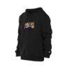Philadelphia 76ers New Era Front Back Logo Hoodie - Black - Detail View