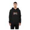Philadelphia 76ers New Era Front Back Logo Hoodie - Black - Front View