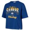 Buffalo Sabres '47 Women's Vibe Check Reed City Cropped T-Shirt - - Side View