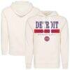 Detroit Pistons Sportiqe Unisex Olsen Tri-Blend Raglan Hoodie - Cream - Front View