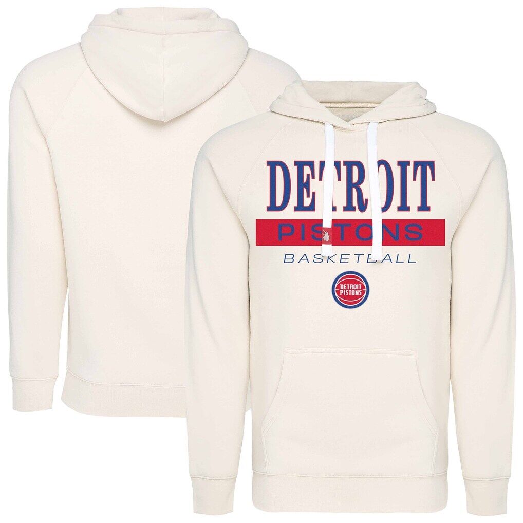 Detroit Pistons Sportiqe Unisex Olsen Tri-Blend Raglan Hoodie