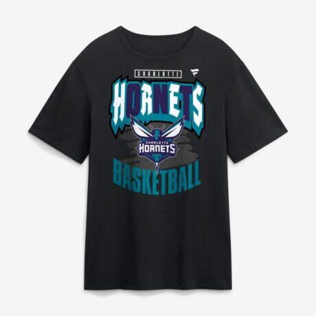 Charlotte Hornets Game Night T-Shirt - Black - Front View