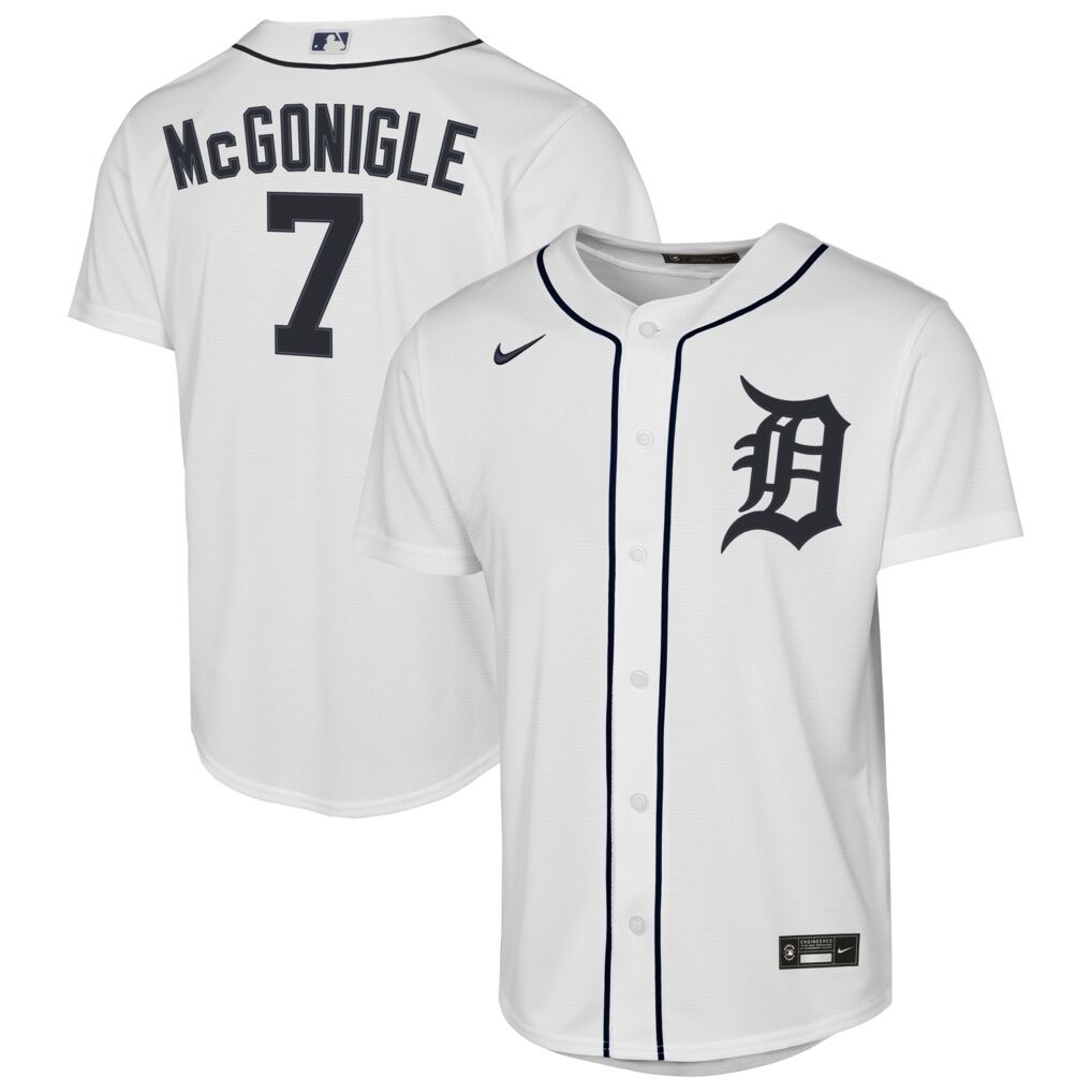 Kevin McGonigle Detroit Tigers Nike Youth Home Replica Jersey