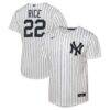 Ben Rice New York Yankees Nike Youth Home Replica Jersey - White - Front View