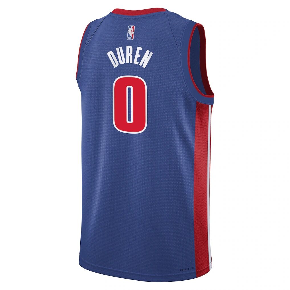 Jalen Duren Detroit Pistons Nike Youth Swingman Jersey - Icon Edition