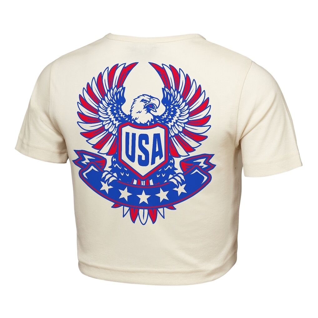 USA Outerstuff Women's FIFA World Cup 2026 Elote Squad Cropped T-Shirt - Natural
