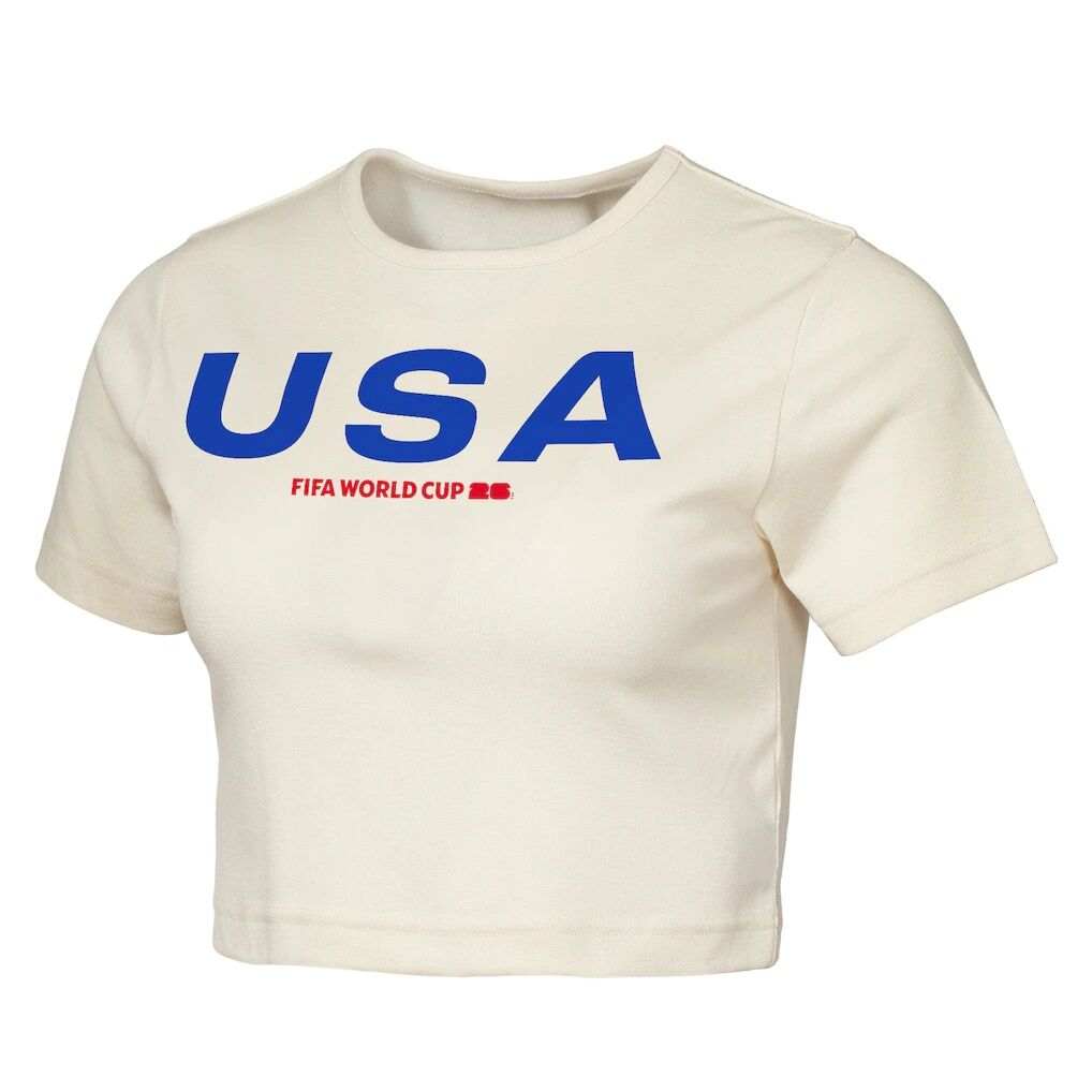 USA Outerstuff Women's FIFA World Cup 2026 Elote Squad Cropped T-Shirt - Natural