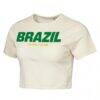 Brazil Outerstuff Women's FIFA World Cup 2026 Elote Squad Cropped T-Shirt - - Side View