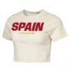 Spain Outerstuff Women's FIFA World Cup 2026 Elote Squad Cropped T-Shirt - - Side View