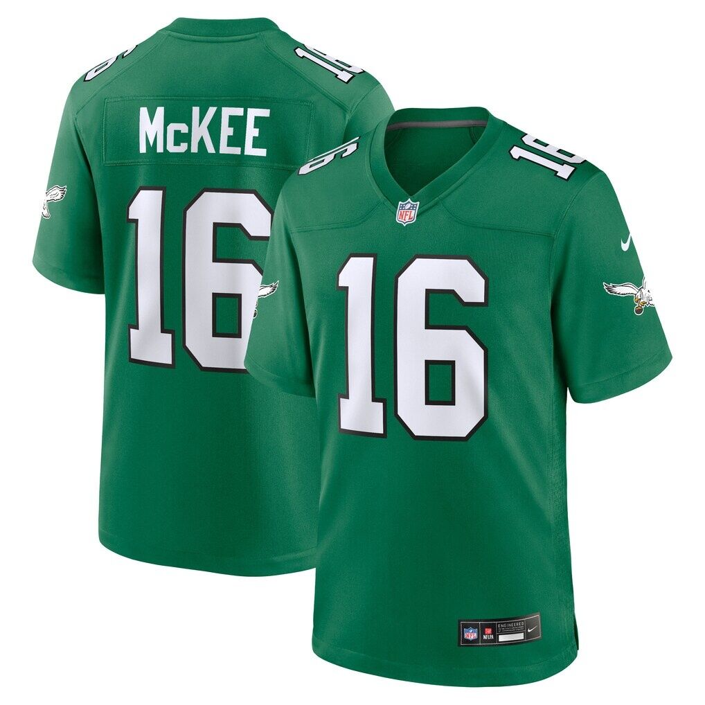 Tanner McKee Philadelphia Eagles Nike Alternate Game Jersey - Kelly Green