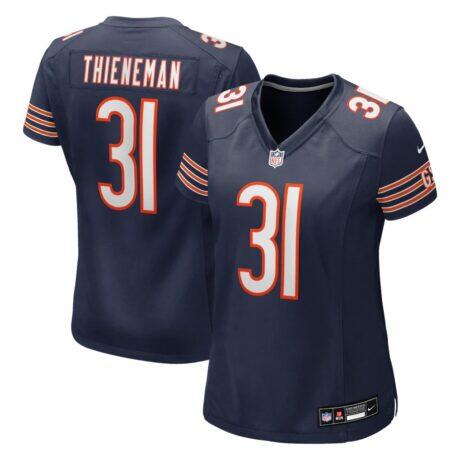 Dillon Thieneman Chicago Bears Nike Women's Team Game Jersey - Navy - Front View