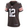 Denzel Boston Cleveland Browns Nike Women's Team Game Jersey - Brown - Alt1