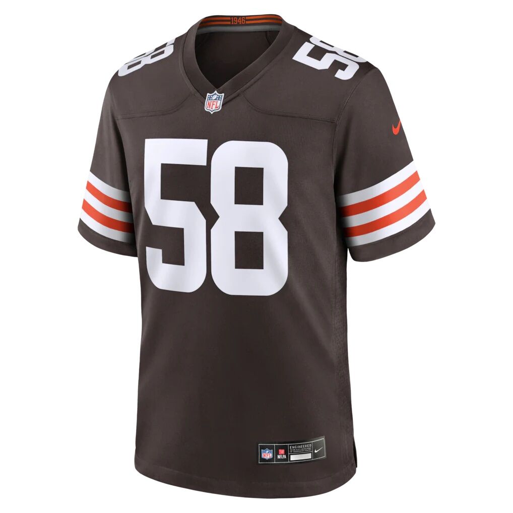 Austin Barber Cleveland Browns Nike Team Game Jersey