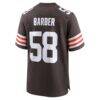 Austin Barber Cleveland Browns Nike Team Game Jersey - Brown - Alt2