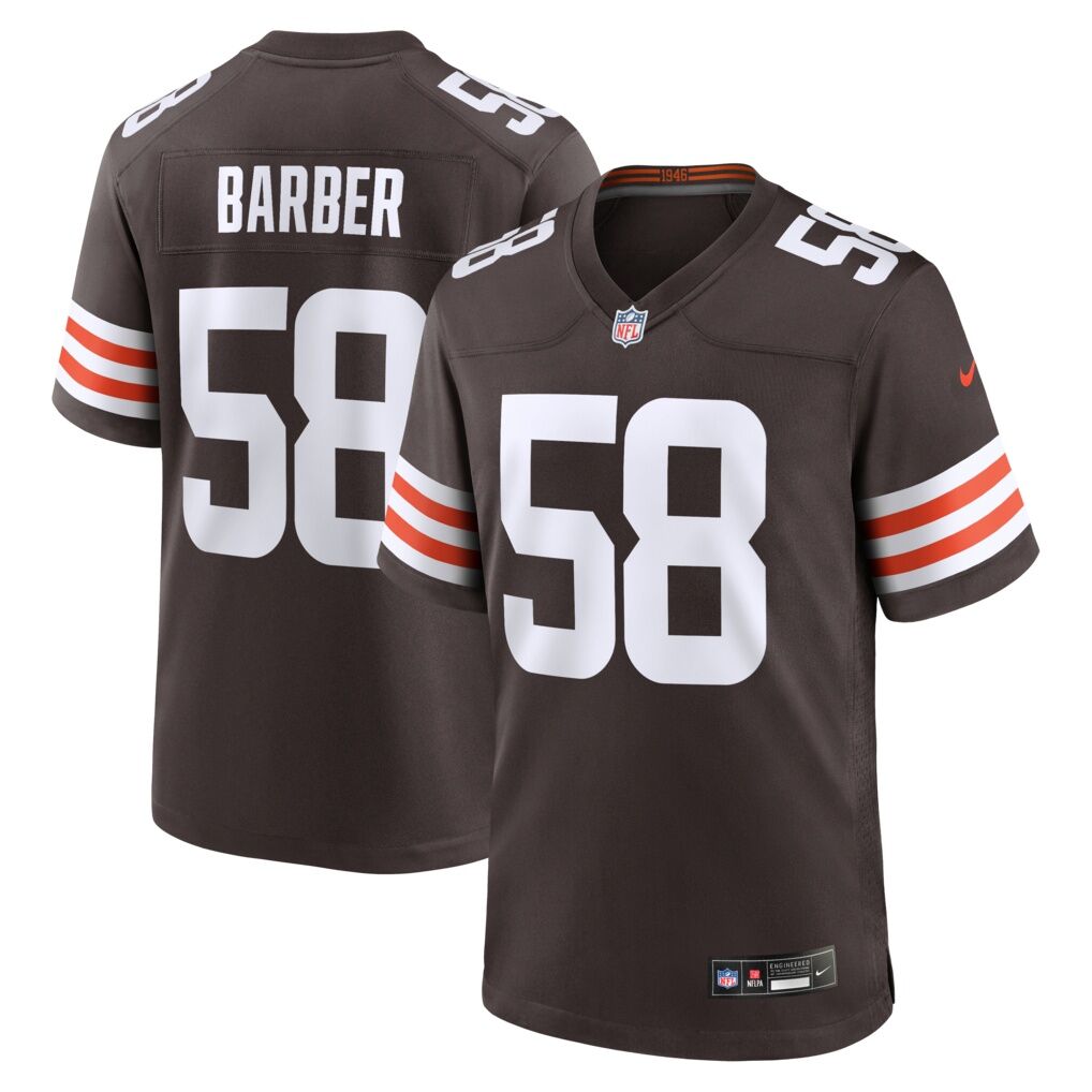 Austin Barber Cleveland Browns Nike Team Game Jersey