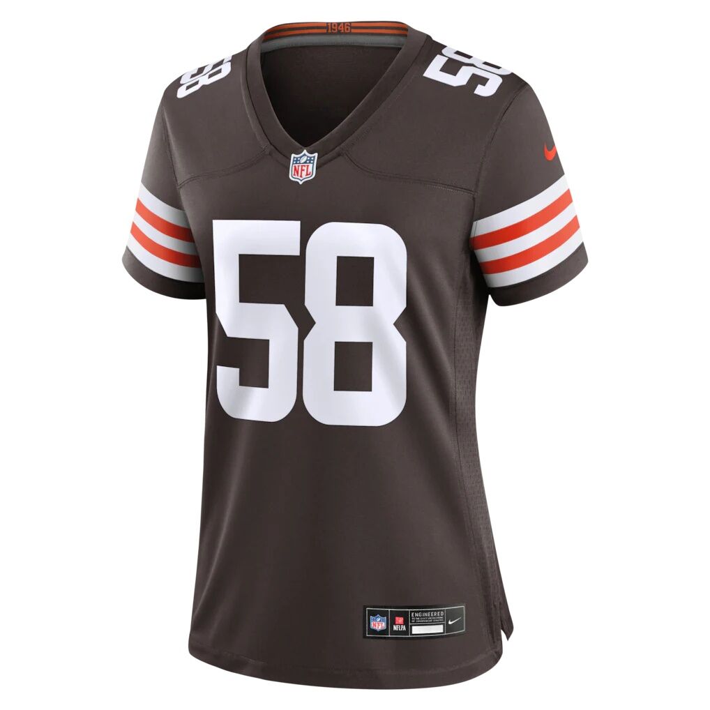Austin Barber Cleveland Browns Nike Women's Team Game Jersey