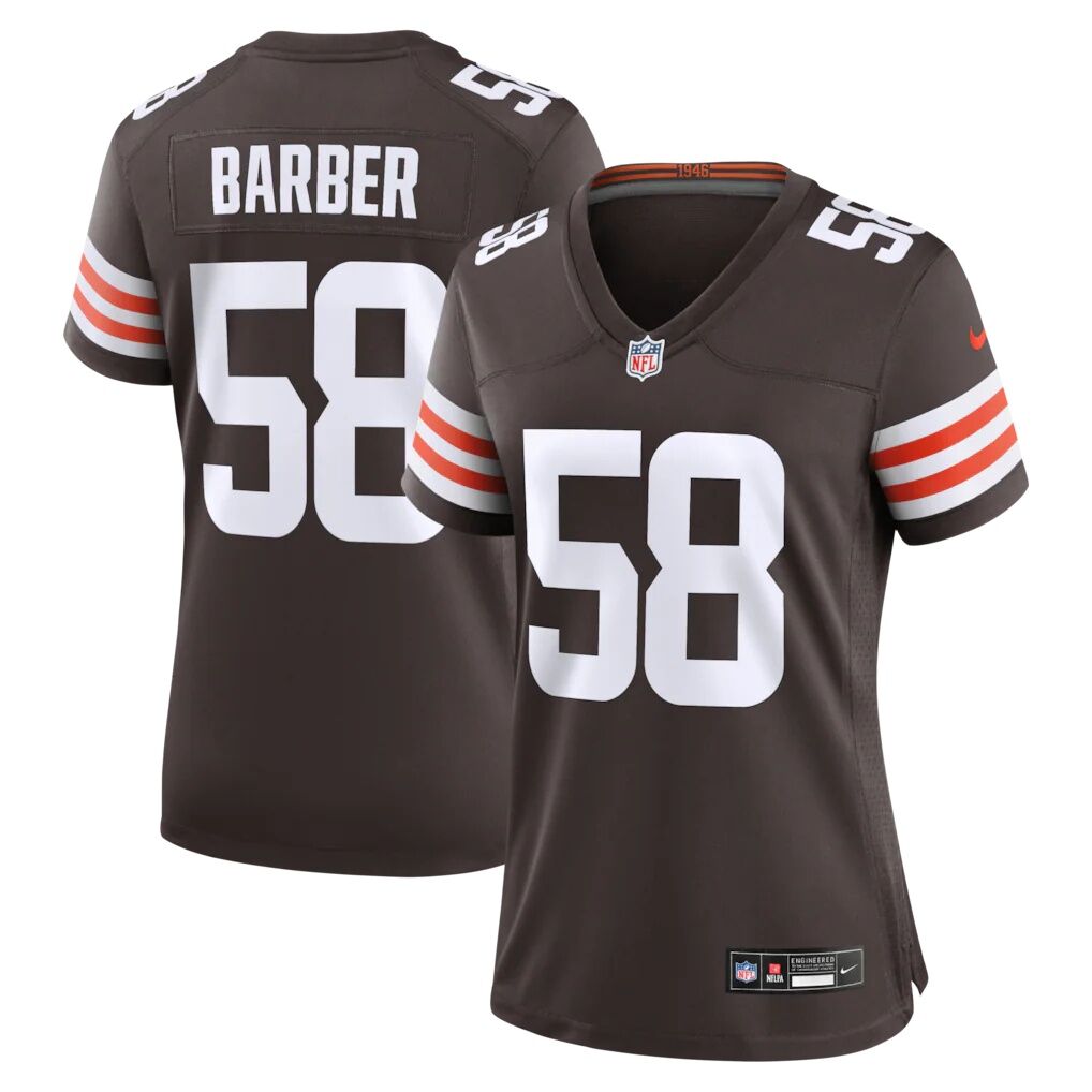 Austin Barber Cleveland Browns Nike Women's Team Game Jersey
