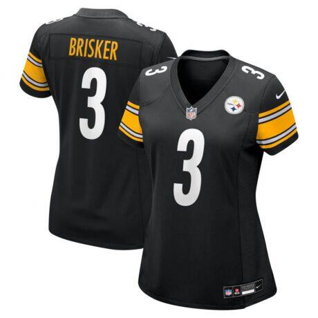 Jaquan Brisker Pittsburgh Steelers Nike Women's Team Game Jersey - Black - Front View