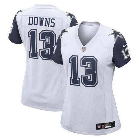 Caleb Downs Dallas Cowboys Nike Women's Alternate Game Jersey - White - Front View