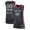 Portland Fire Nike Unisex Victory Custom Jersey - Black - Front View